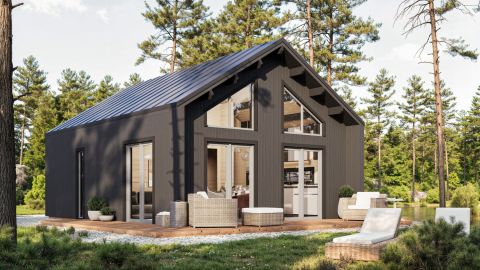 Casa de Madera Aislada Aurea 5,76 x 7,4