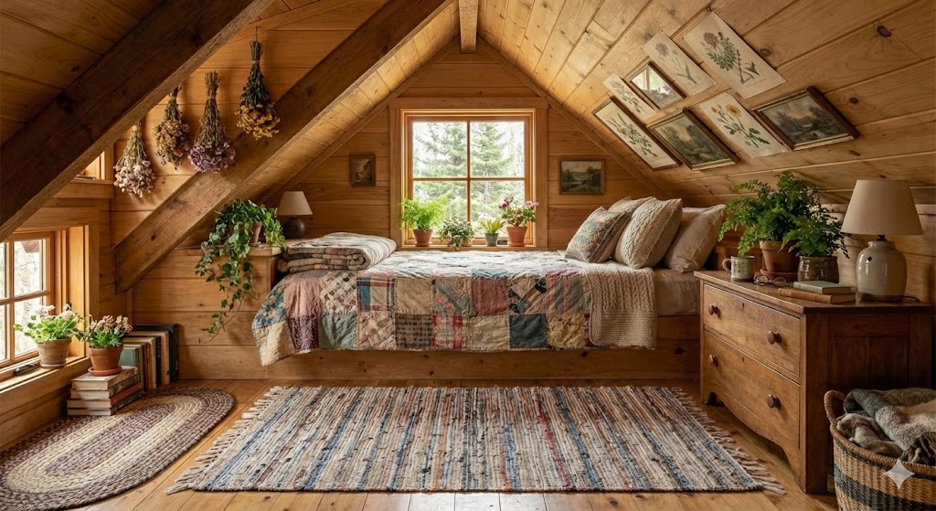 decorar casa de madera pequeña